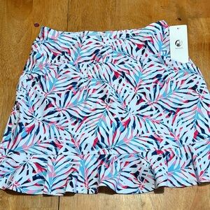 NWT M MOTEEPI Skort for Women Knee Length Ruffle Hem